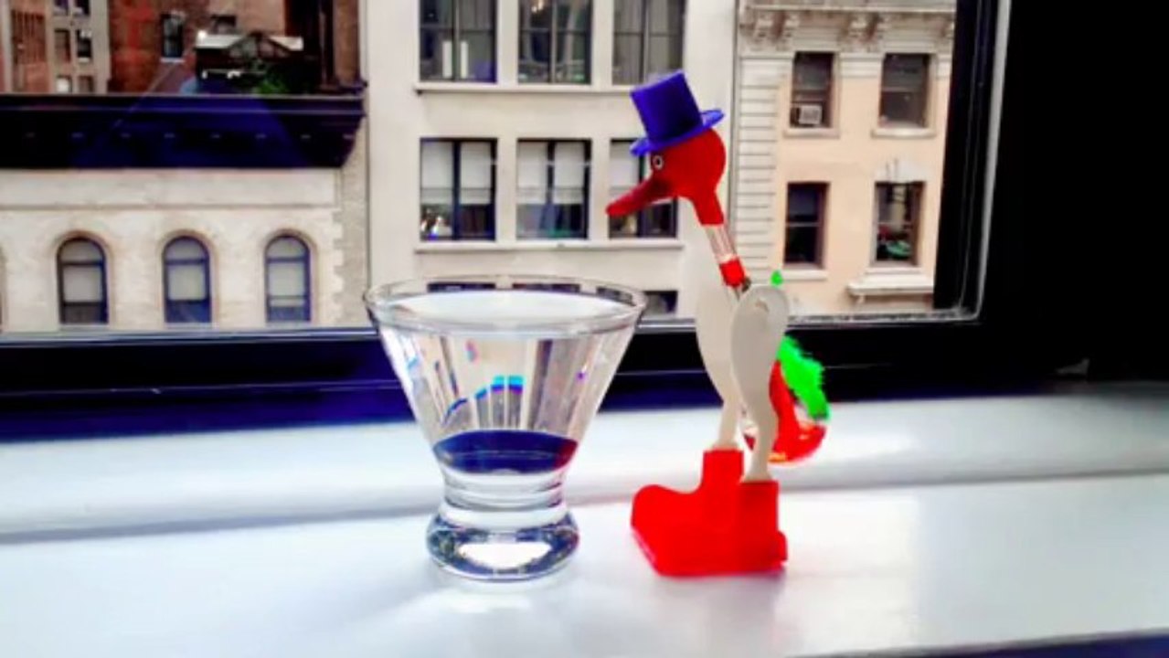 Drinking bird on my window