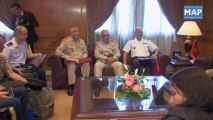 Le Général de Corps d'Armée, Inspecteur Général des FAR reçoit le Secrétaire de la Marine des Etats