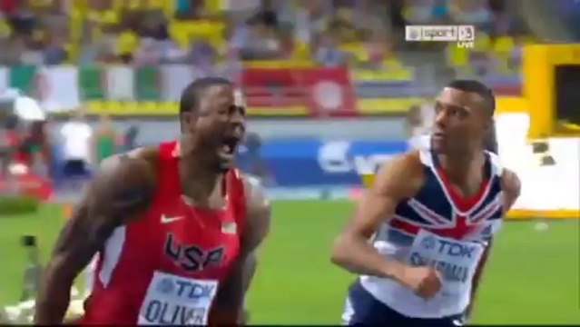 David Oliver 13.00 WL wins Men's 110 Metres Hurdles Final IAAF World Champs 2013