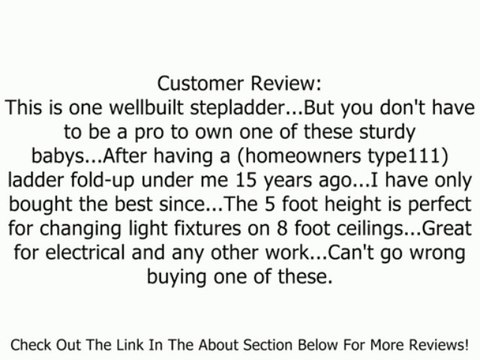 Werner 7308 375-Pound Duty Rating Type IAA Fiberglass Stepladder, 8-Foot Review