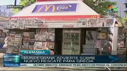 Bundesbank alemá advierte sobre nuevo préstamo a Grecia