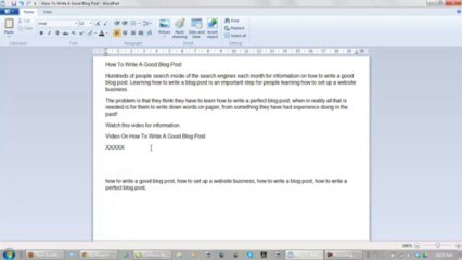 How To Write A Good Blog Post Video 4