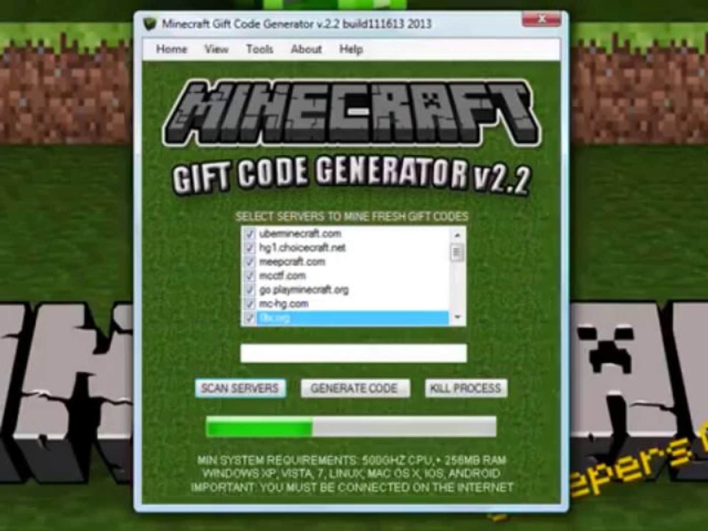 Minecraft Redeem Code Generator