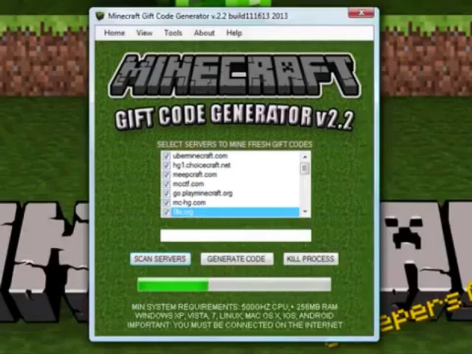 MINECRAFT GIFT CODE GENERATOR 2013 1 4 7 FREE MINECRAFT PREMIUM ACCOUNT 