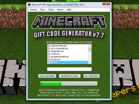 MINECRAFT GIFT CODE GENERATOR 2013 1.4.7 FREE MINECRAFT PREMIUM ACCOUNT REDEEM CODES