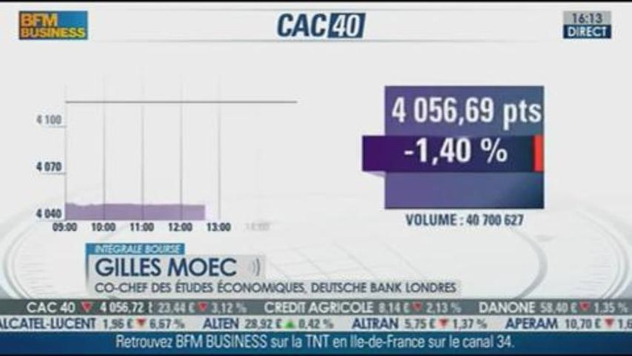 La zone euro est sortie de la phase de récession : Gilles Moec dans Intégrale Bourse - 15/08