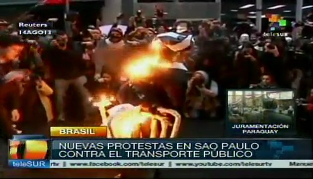 Nuevas protestas en Brasil contra corrupción en organismos estatales