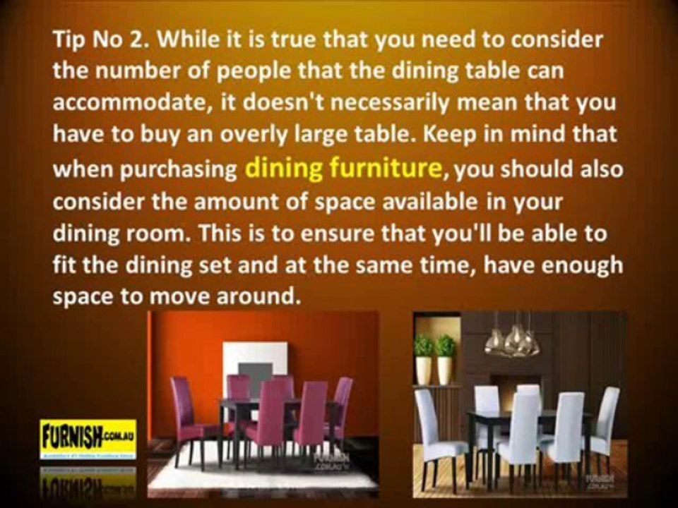 Some Useful Information When Buying Pieces of Dining Furniture