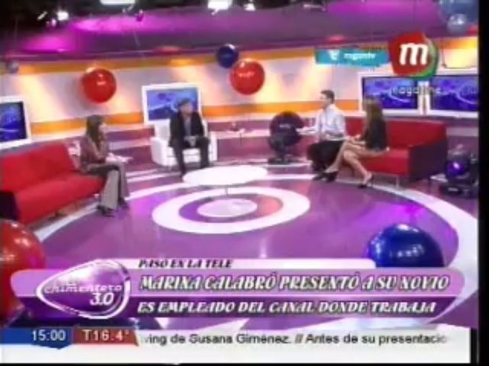 Marina Calabró blanqueó su noviazgo en la mesa de Mirtha Legrand