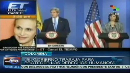 Kerry aplaude lucha colombiana contra la violencia