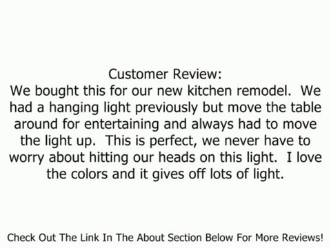 Kichler Lighting 69048 3-Light Dunsmuir Art Glass Semi-Flush Ceiling Light, Art Nouveau Bronze Finish Review