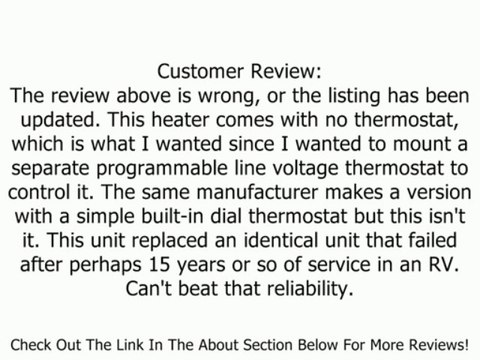 Cadet Perfectoe Electric In-Wall Heater - 120V, 1000 Watt, Black, Model# UC101B Review