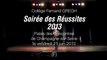 Soirée des Réussites 2013, collège Fernand GREGH (videoF)