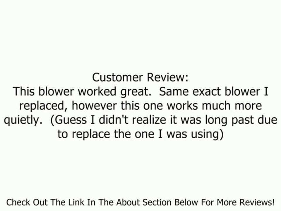 Fasco A225 115 Volt 3200 RPM Furnace Draft Inducer Blower Review