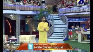 29th Iftari Iftar aamir ke sat Part 1 in Amaan Ramazan with Aamir Liaquat 1434h 8-8-2013 -001