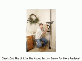 Standers Security Pole and Curve Grab Bar, Metallic Black Review