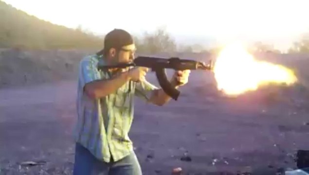 Full Auto AK-47 Firing