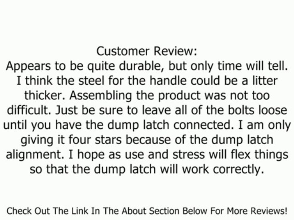 Precision Products 12-Cubic Foot Convertible Trailer Dump Cart LCP97PP Review