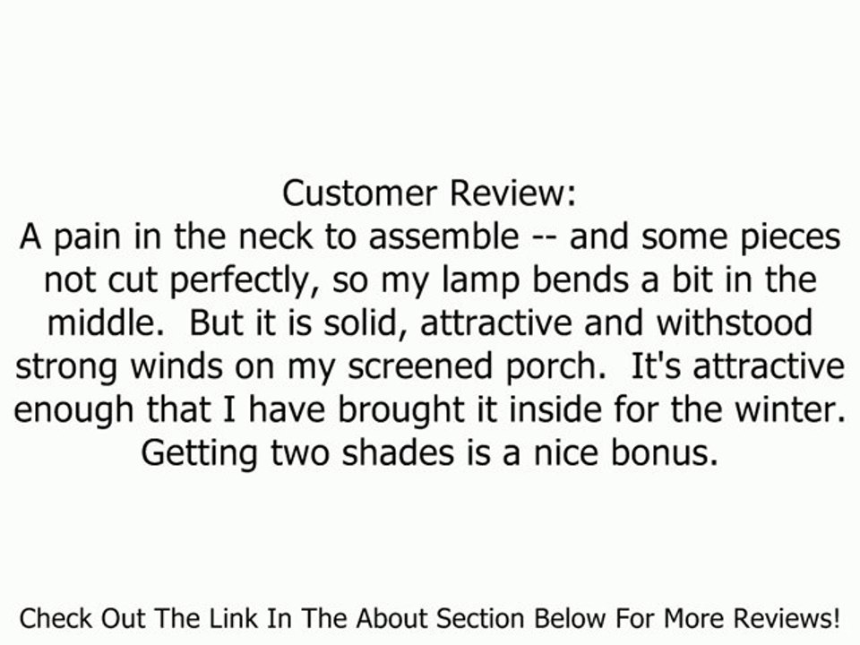 Kenroy Home Hatteras Outdoor Floor Lamp Review