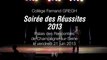 Soirée des Réussites 2013, collège Fernand GREGH (videoH)