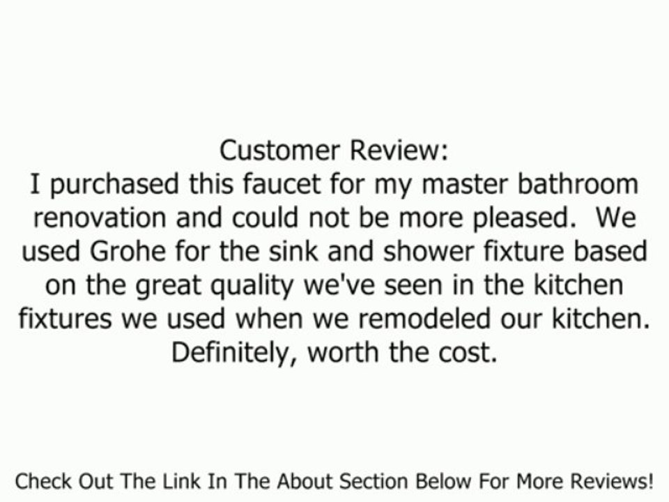 GROHE 32 216 000 Essence Cast Brass Centerset Lavatory Faucet, Chrome Review