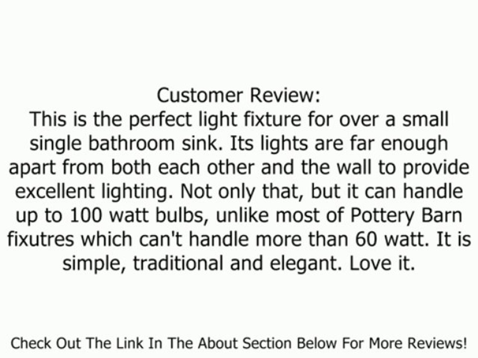 Kohler K-11366-G Transitional Double Wall Sconce for Forte Faucet Line, Brushed Chrome Review