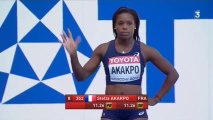Série 100m (F) - ChM 2013 athlétisme (Stella Akakpo)