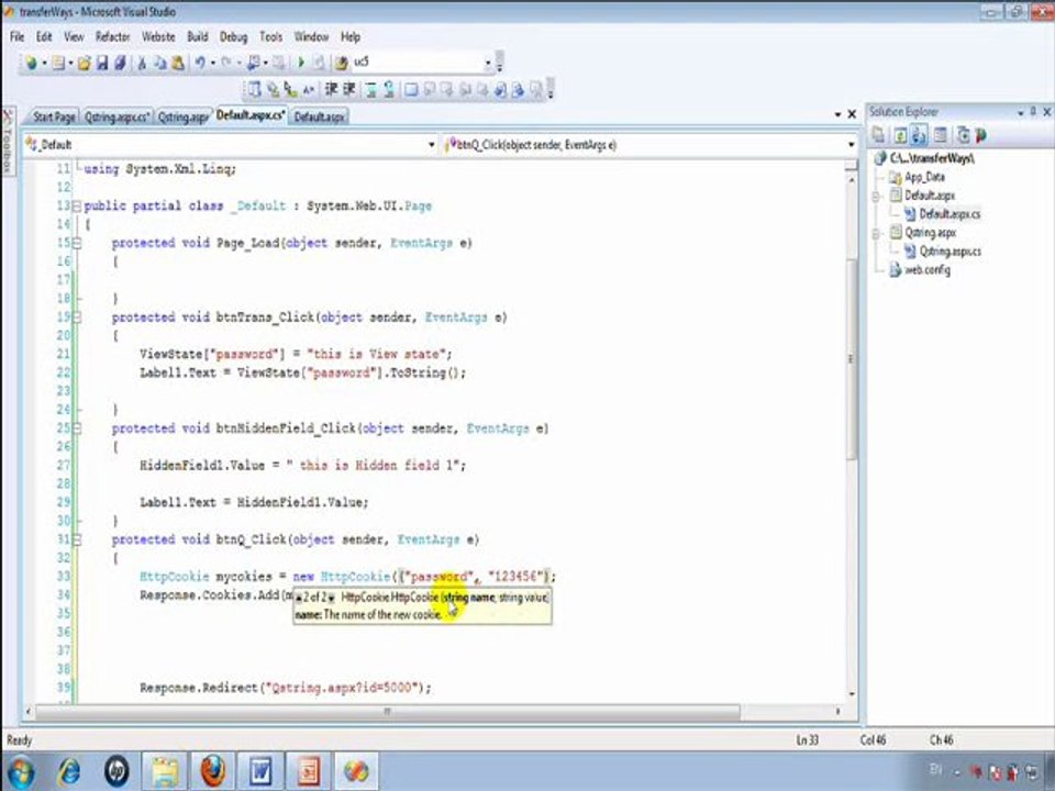 Cookies in asp.net برمجة كوكيزالمواقع