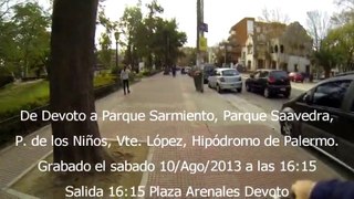 Parte 1, De Devoto a Parque Sarmiento, Saavedra, P. de los Niños, Vte. López, Hipódromo de Palermo en Bici
