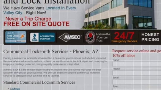 Phoenix Locksmith Mailbox Locks (602) 993-5676 Metro Lock and Safe, Inc