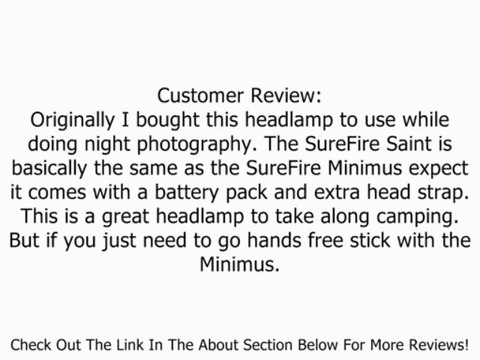 Surefire Saint LED Headlamp Review