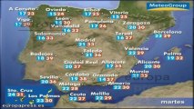 Previsión del tiempo para este martes 13 de agosto