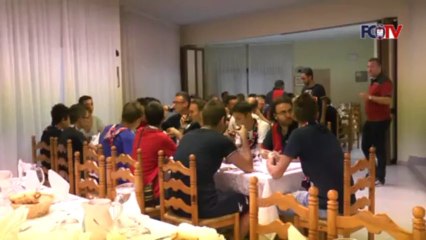 Moccone 2013, supporter rossoblù a cena con la squadra