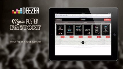 Deezer "Music poster Factory" by Tigerlily
