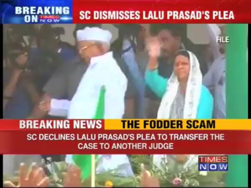 Fodder scam: SC rejects Lalu's plea