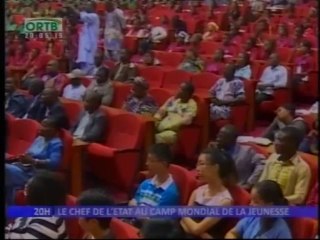 Le chef de l'état au camp mondial de la jeunesse à Cotonou
