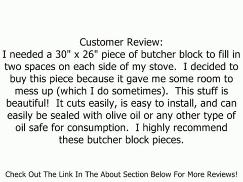 RELIUS SOLUTIONS 11/2 Butcher Block Maple Tops by JOHN BOOS Review