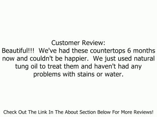 RELIUS SOLUTIONS 11/2" Butcher Block Maple Tops by JOHN BOOS Review