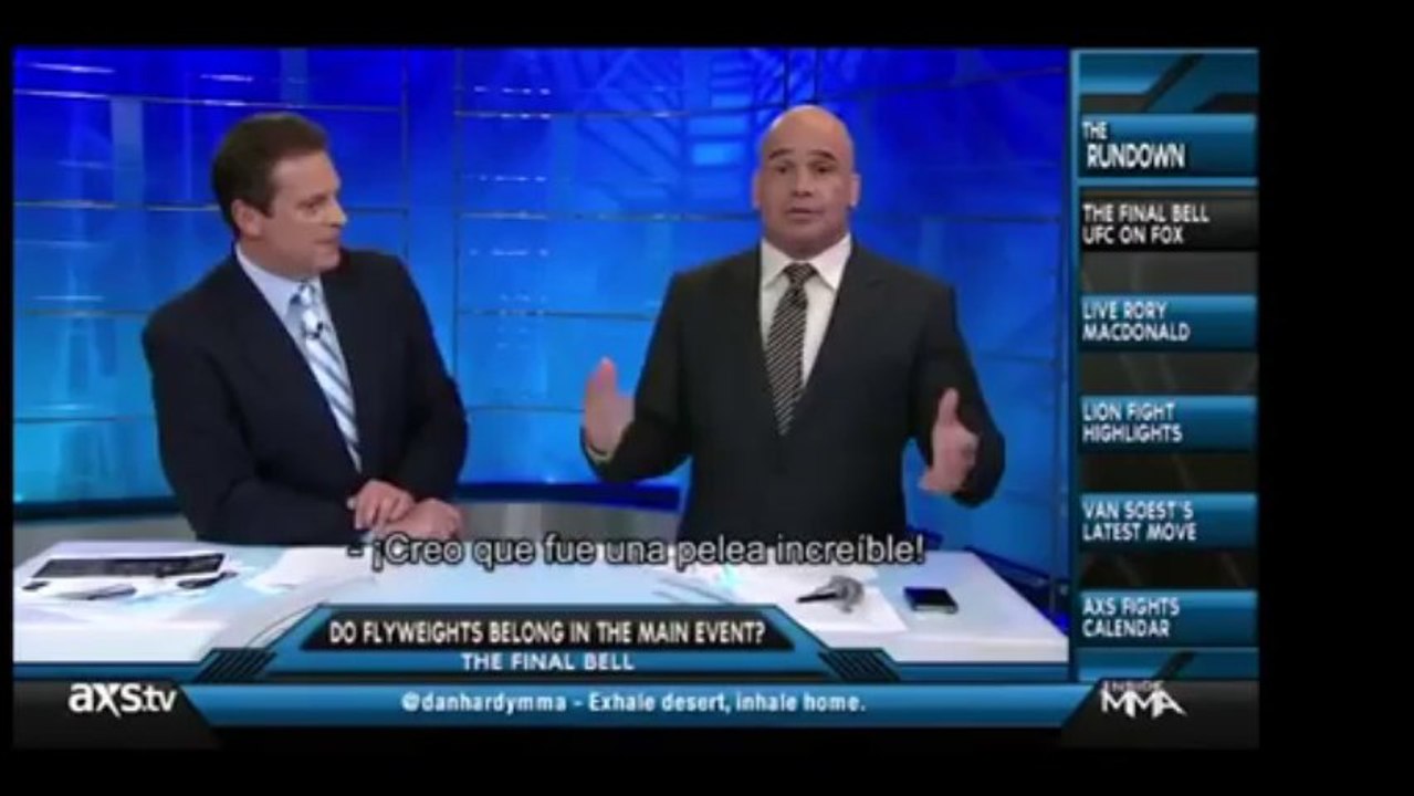 UFC: Ronda Rousey y Cain en el programa Inside MMA