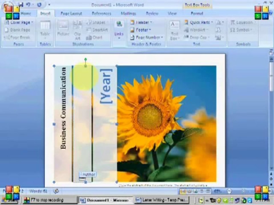 Word 2007 Tabs Part 6