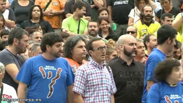 Concentración en Bilbao en apoyo a la 'txupinera'
