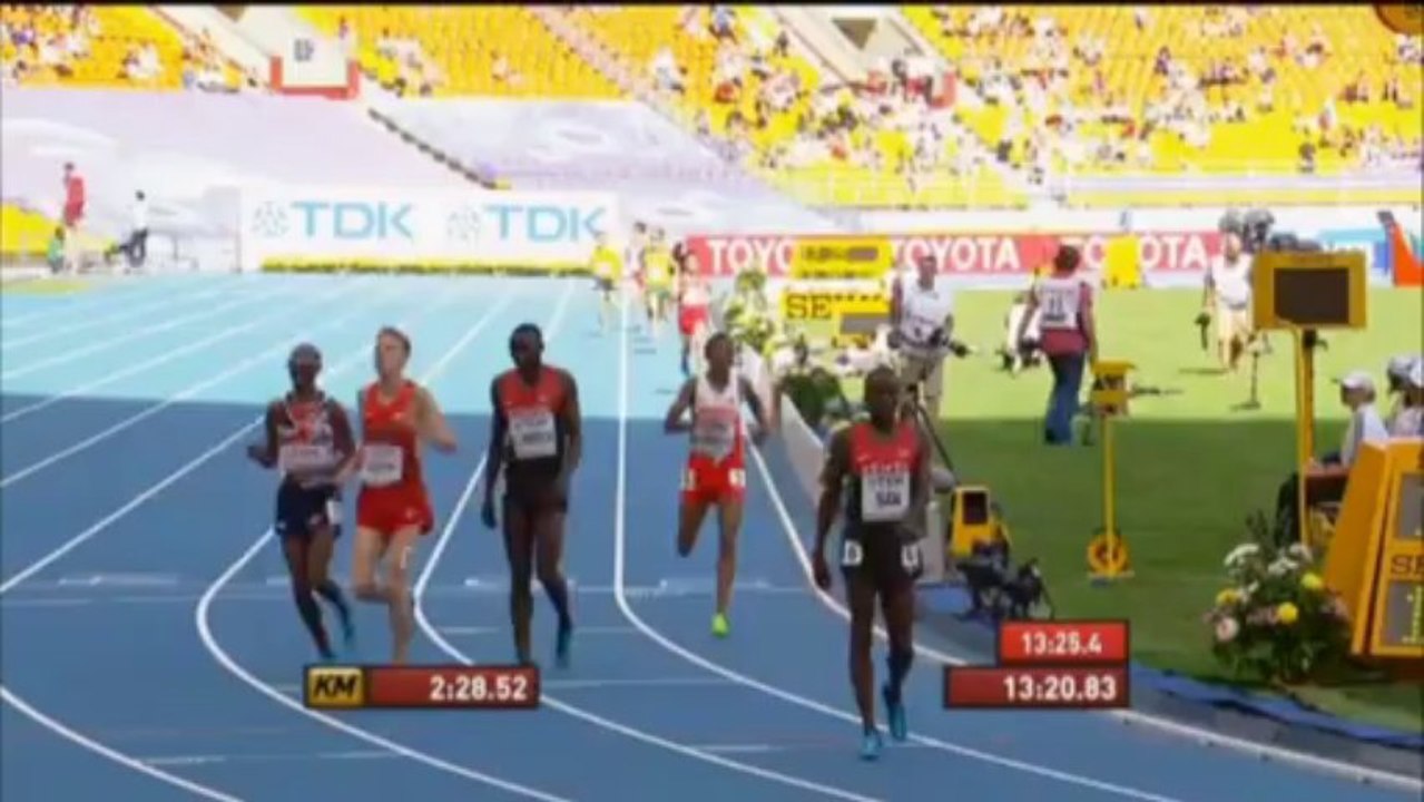 Wm: farah locker im 5000m finale