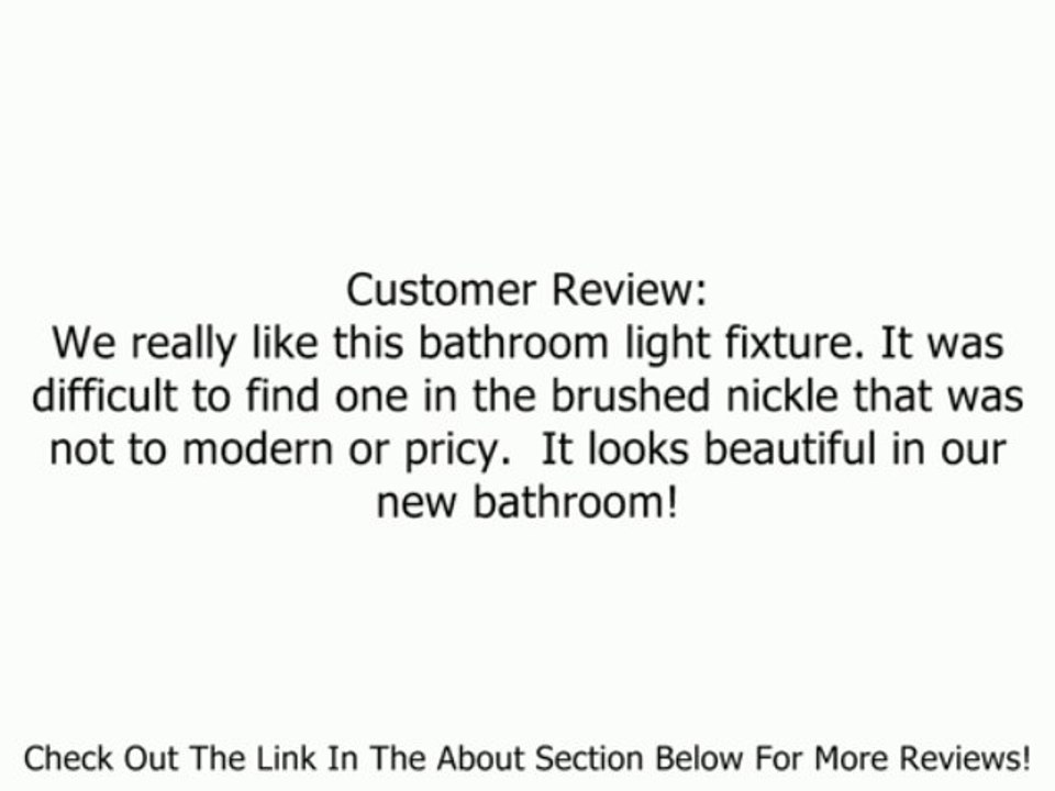 Progress Lighting P2884-09 4-Light Torino Bath Bracket, Brushed Nickel Review