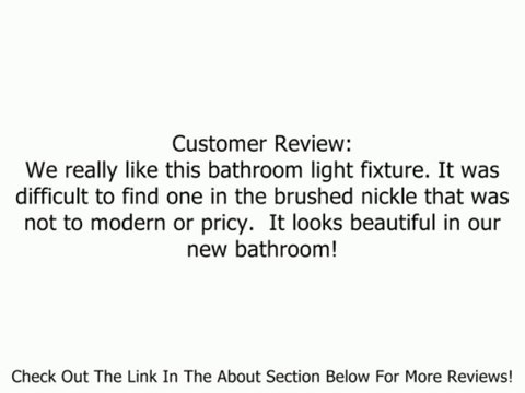 Progress Lighting P2884-09 4-Light Torino Bath Bracket, Brushed Nickel Review