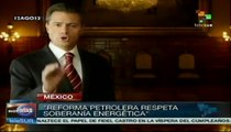 Reforma petrolera respeta la soberanía energética: Peña Nieto