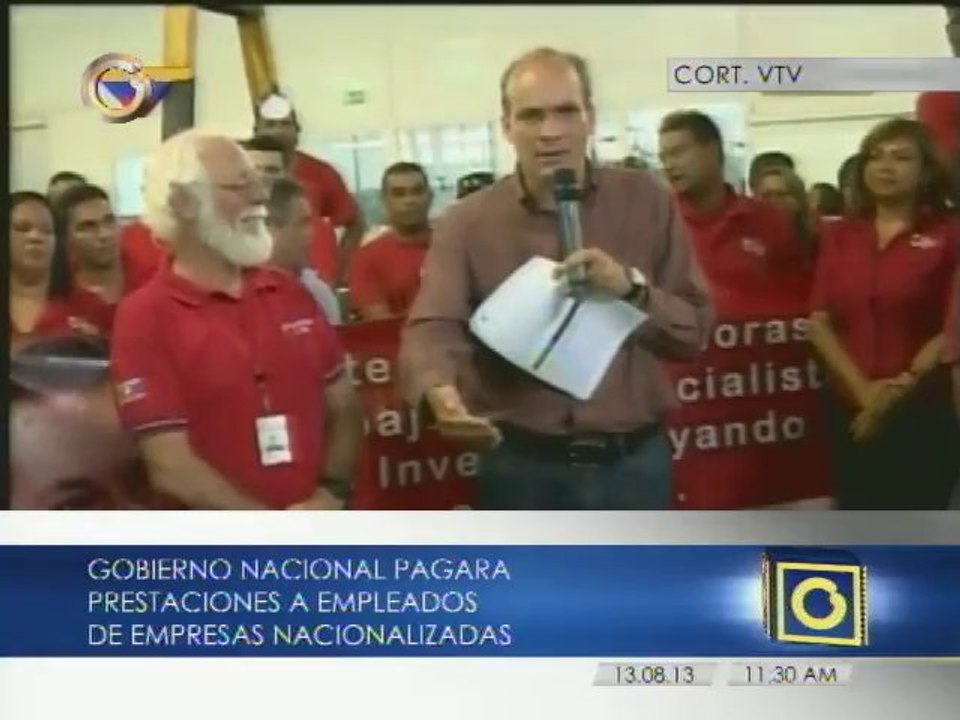 Presidente Maduro aprobó el pago de prestaciones a trabajadores de empresas nacionalizadas