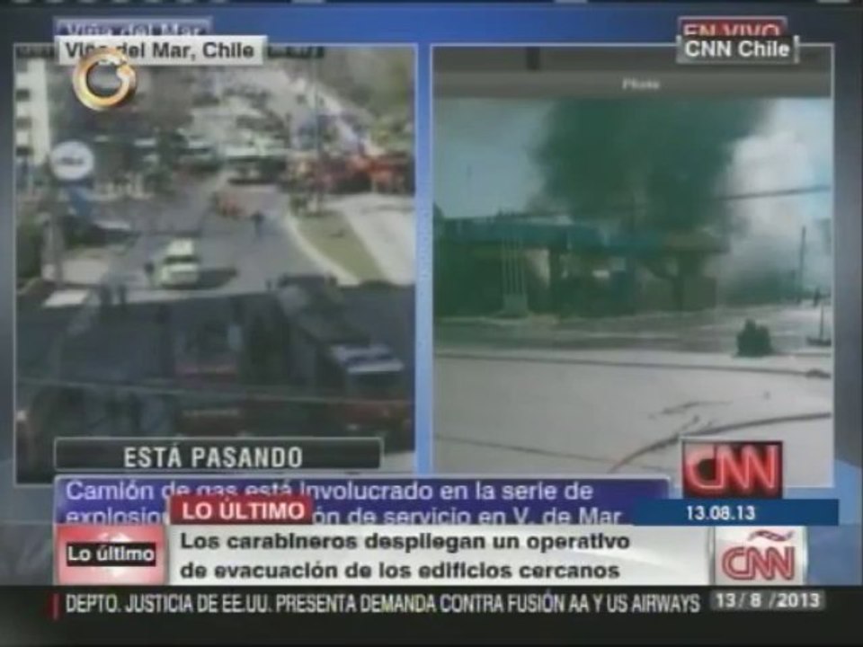 Reportan tres explosiones en estación de servicio en Viña del Mar, Chile