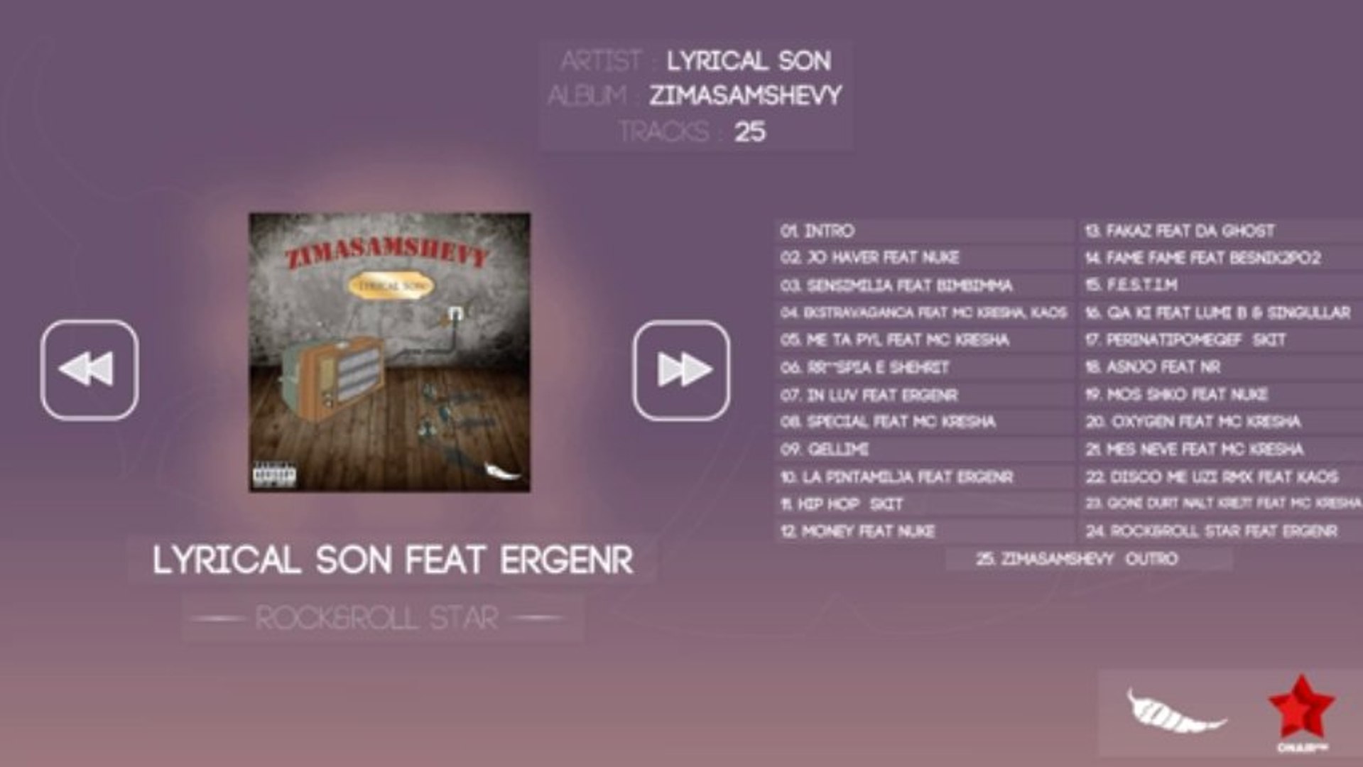 Lyrical Son - Rock&Roll Star Feat. ErgeNR (Official Audio)