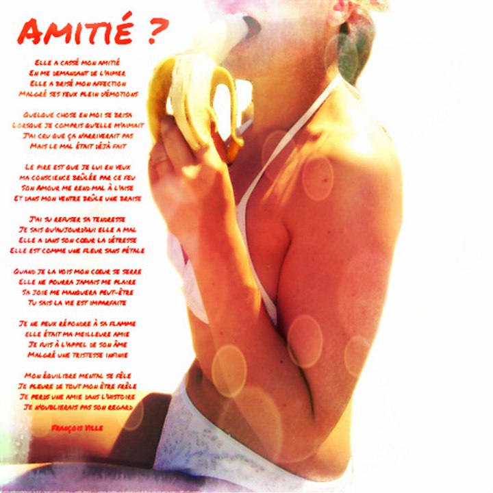 AMITIE ? (L'amitié Homme/Femme est-elle possible ?) par Francois Ville