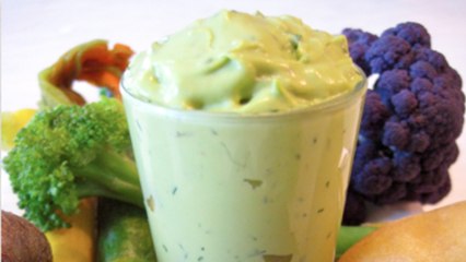 How to make avocado herb dip